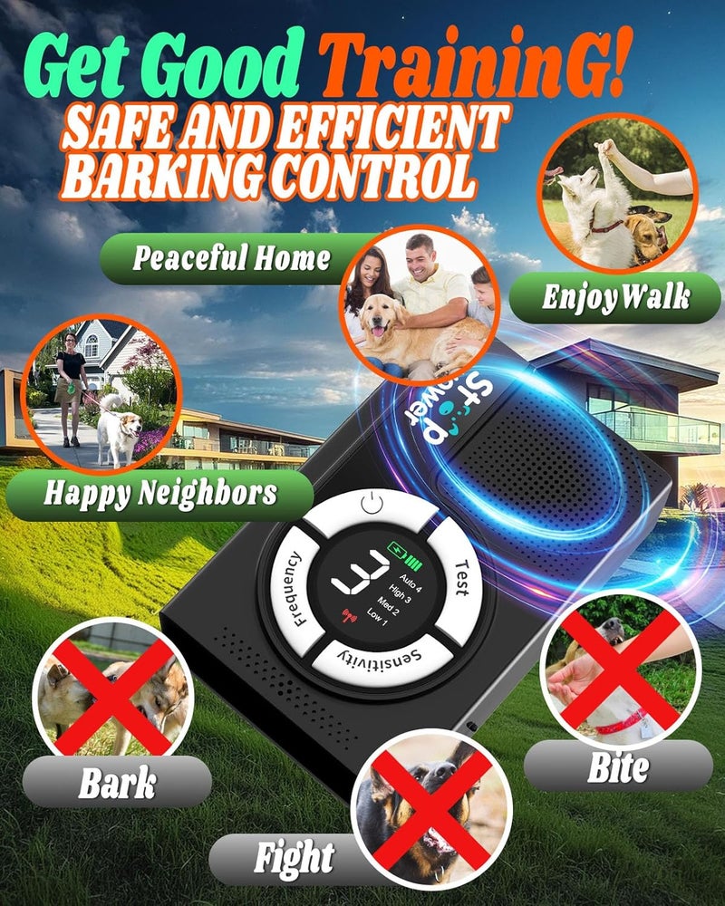 Zommapro 1500 mAh Rechargeable Anti Barking Device for Dogs Indoor Up to 50 Ft Range - Image 4
